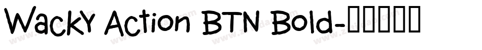 Wacky Action BTN Bold字体转换
